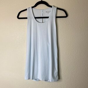Athleta Essence tie back tank women’s medium petite light blue EUC